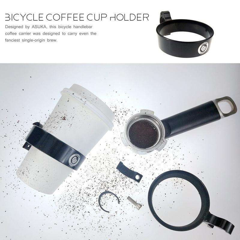 Cycling Bicycle Coffee Cup Holder Milk Tea Cup Holder Aluminum Alloy Bottle Holder(Red)