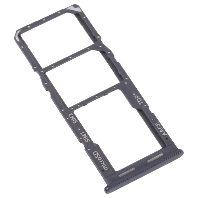 For Samsung Galaxy A13 SM-A135 Original SIM Card Tray + SIM Card Tray + Micro SD card tray (Black)