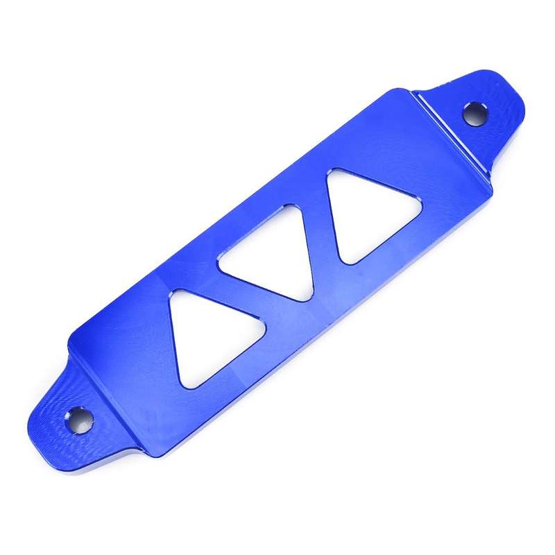Universal Car Short Stainless Steel Battery Tie Down Clamp Bracket, Size: 17.2 x 4.4 x 1cm(Blue)