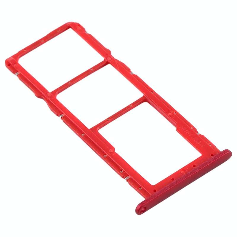 SIM Card Tray + SIM Card Tray + Micro SD Card Tray for Huawei Y8s (Red)