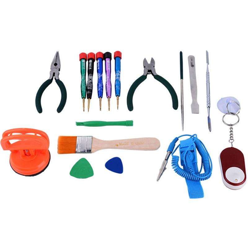 BEST BST-111 17 in 1 Professional Multi-purpose Repair Tool Set for Mobile Phone / Laptop Computer