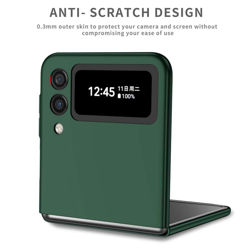 For Samsung Galaxy Z Flip3 5G Armor Foldable Phone Case(Dark Green)