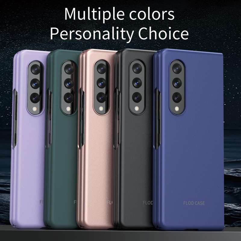 For Samsung Galaxy Z Fold4 5G Skin Feel Shockproof PC Fold Protective Phone Case(Green)