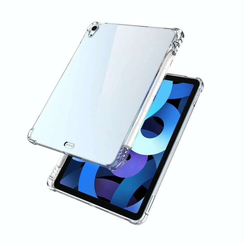 For iPad Air 2022 / 2020 10.9 Transparent All-inclusive TPU Silicone Anti-drop Protective Case wi...