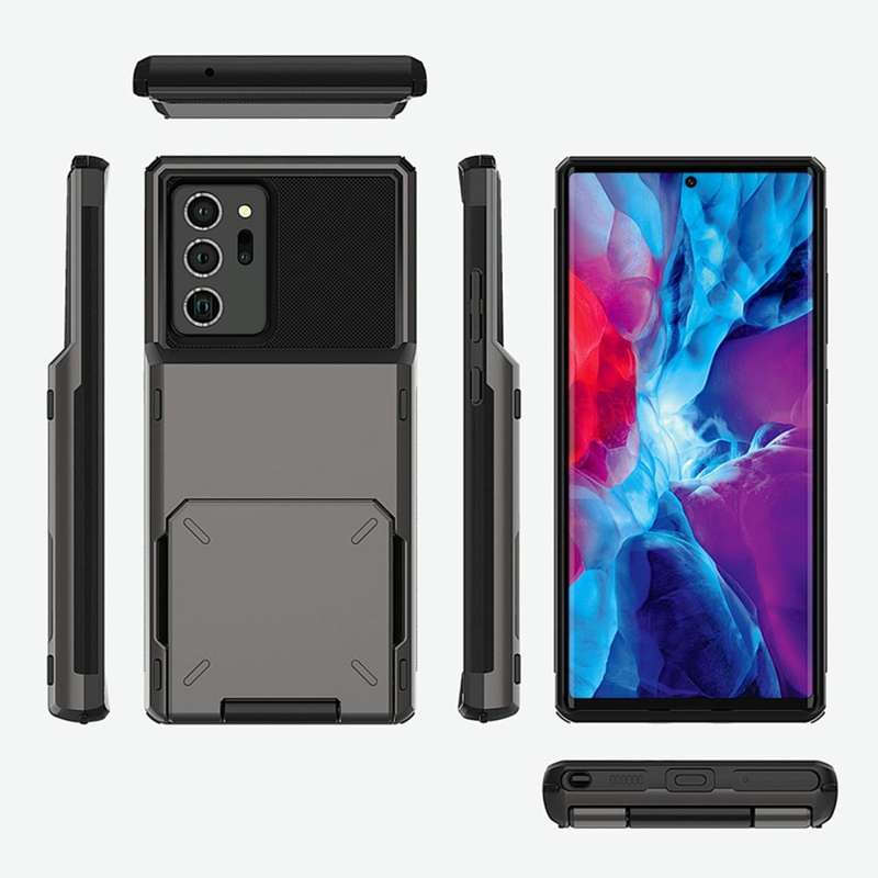 For Samsung Galaxy Note20 Scratch-Resistant Shockproof Heavy Duty Rugged Armor Protective Case wi...