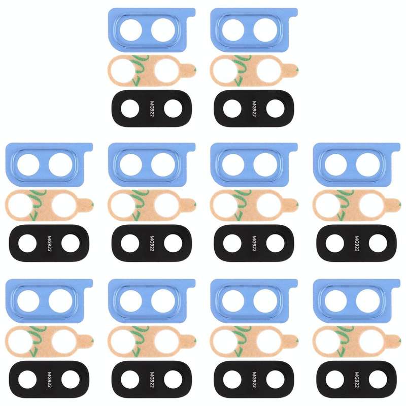 For Galaxy A20 10pcs Camera Lens Cover (Blue)