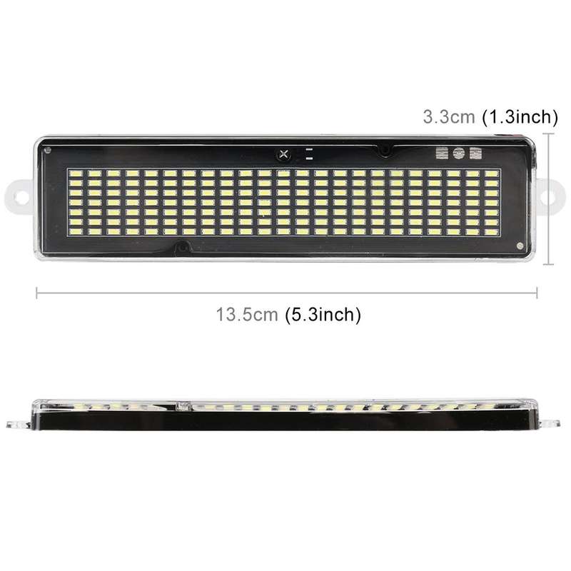 DC 12V Car LED Programmable Showcase Message Sign Scrolling Display Lighting Board with Remote Co...
