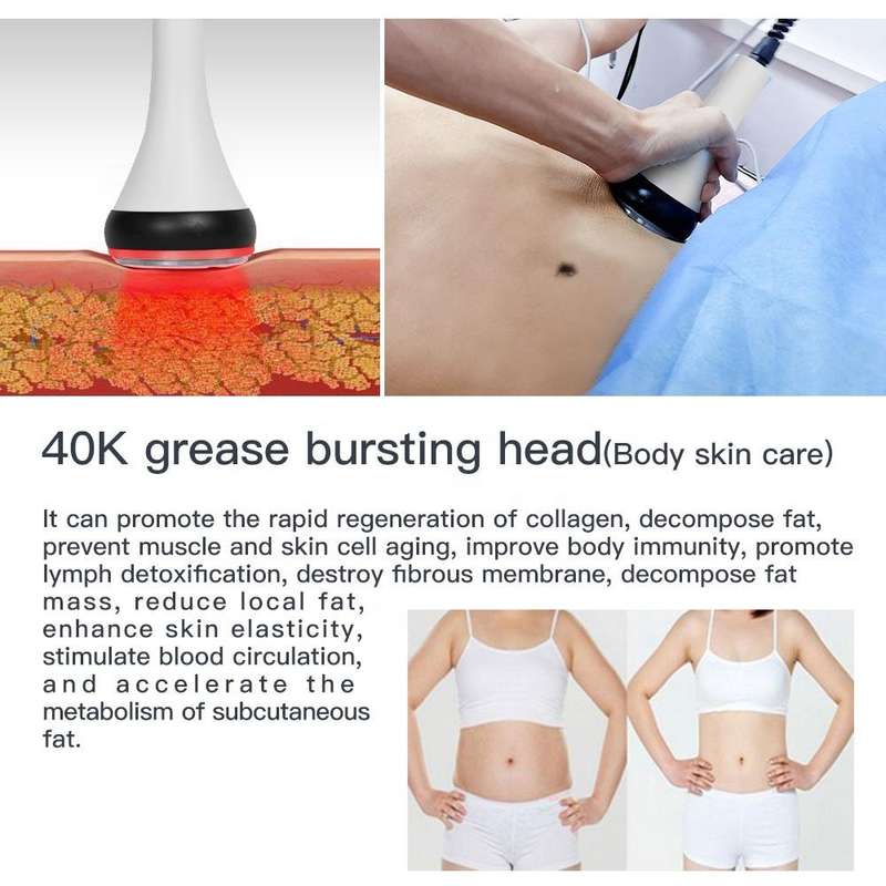 Beemyi 3 In 1 40K Ultrasonic Cavitation Body Slimming Machine RF Beauty Device EU Plug