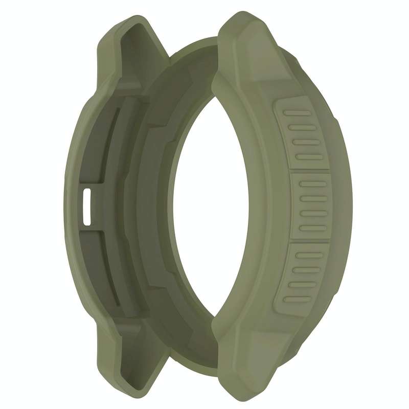 For Garmin Instinct Crossover Armor Hollow Watch Protective Case(Jungle Green)