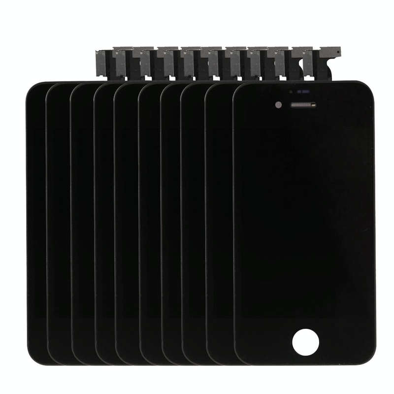 10 PCS Digitizer Assembly (LCD + Frame + Touch Pad) for iPhone 4(Black)