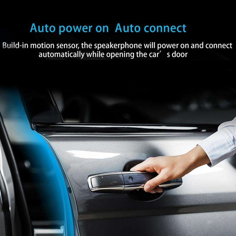 SP09 Multipoint Wireless Bluetooth V4.2 Handsfree Car Kit Speaker Speakerphone, Support Voice Rea...