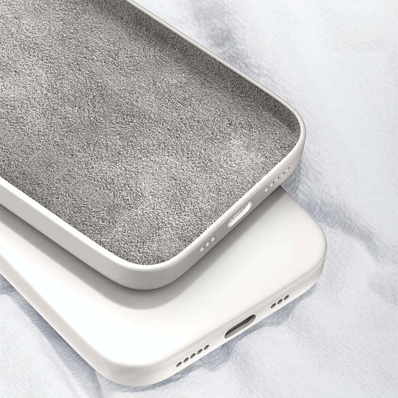 For OnePlus 7 Solid Color Imitation Liquid Silicone Straight Edge Dropproof Full Coverage Protect...