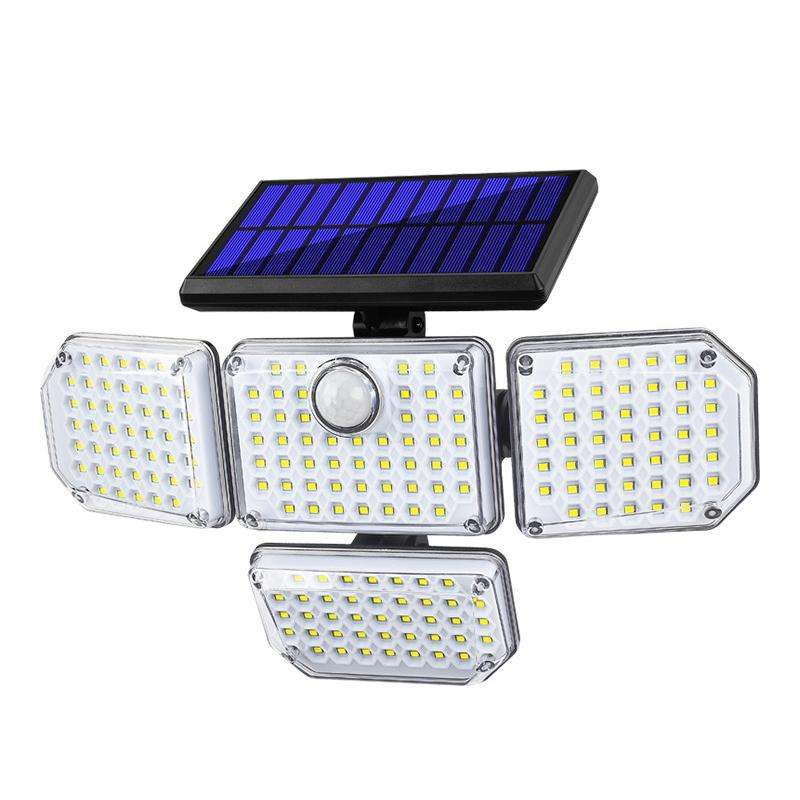 TG-TY051 4-Head Rotatable Solar Wall Light Body Sensor Outdoor Garden Waterproof Corridor Garden ...