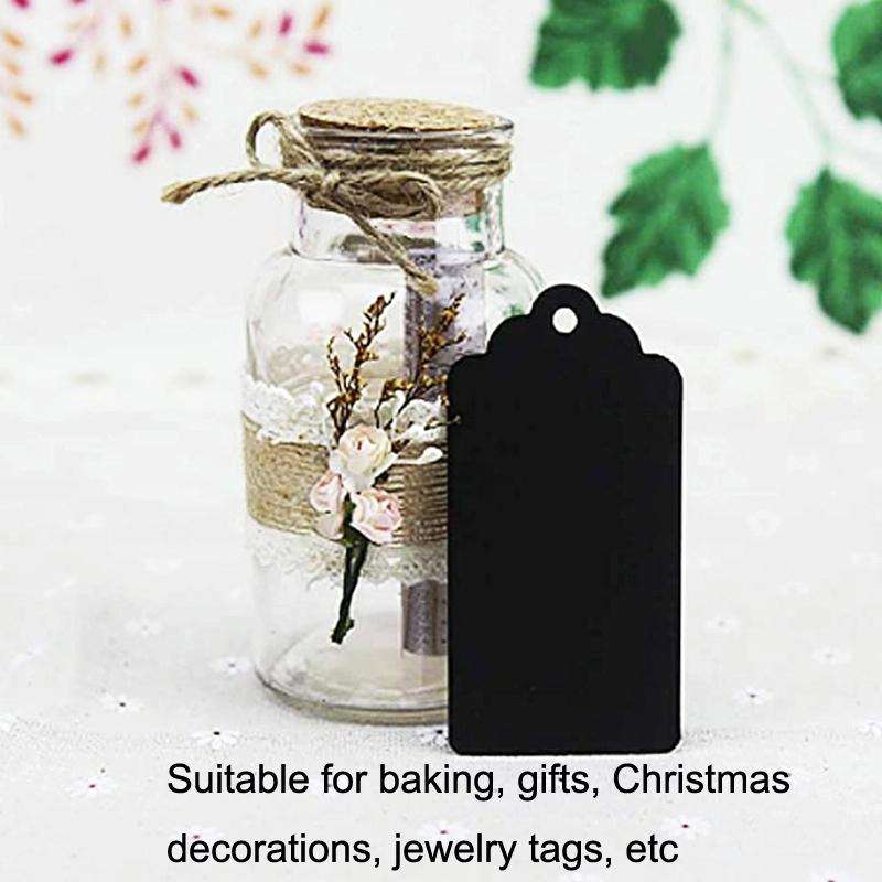 100pcs /Set Waves Kraft Paper Tags Christmas Wedding Party Kraft Paper Gift Hang Tags(White)