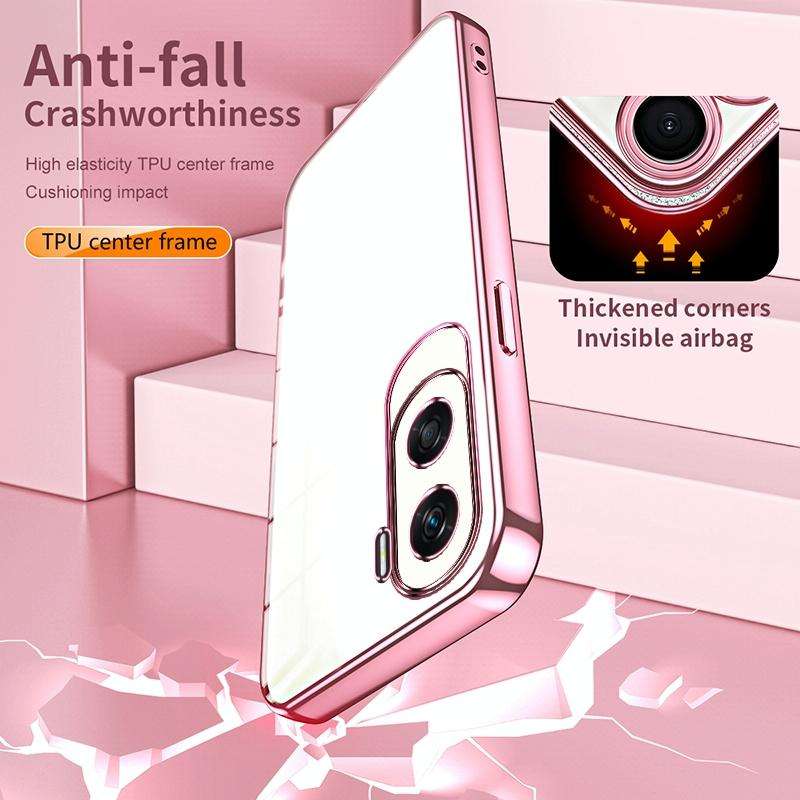 For Honor X50i / 90 Lite Transparent Plating Fine Hole Phone Case(Purple)