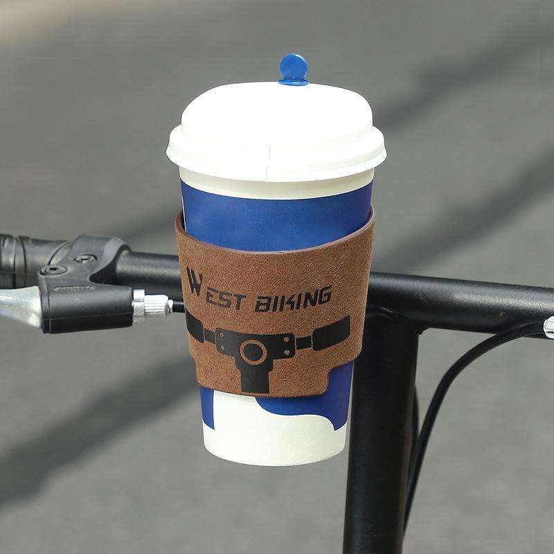WEST BIKING YP0719298 Bicycle Cup Holder Handlebar Bottle Cage(Brown)