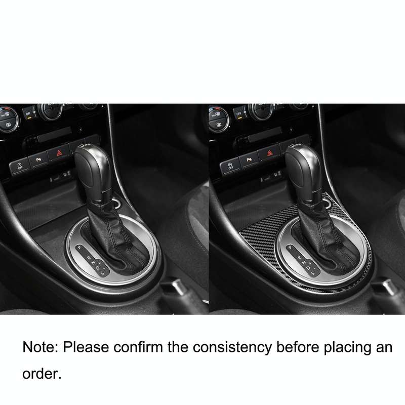 Car Carbon Fiber Gear Panel Frame A Decorative Sticker for Volkswagen Beetle 2012-2019, Left and ...
