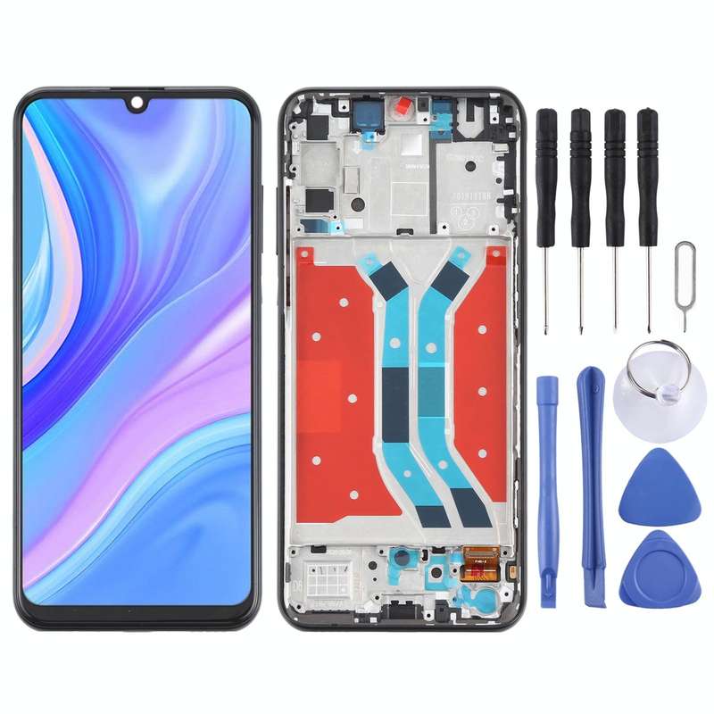 LCD Screen and Digitizer Full Assembly With Frame for Huawei P Smart S (Black)
