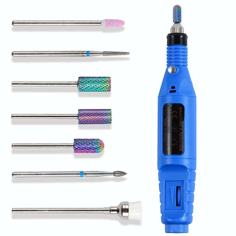 Ceramic Tungsten Steel Alloy Nail Strip Tool Set Grinding Machine Grinding Brush Polishing Tool, ...