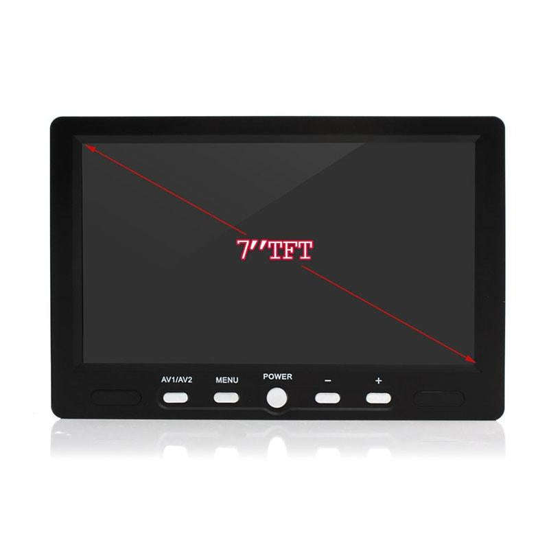PZ-708 7.0 inch TFT LCD Car Rearview Monitor with Stand and Remote Control