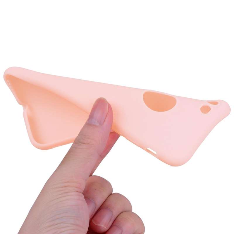 For iPhone SE 2022 / SE 2020 / 8 / 7 Candy Color TPU Case(Pink)