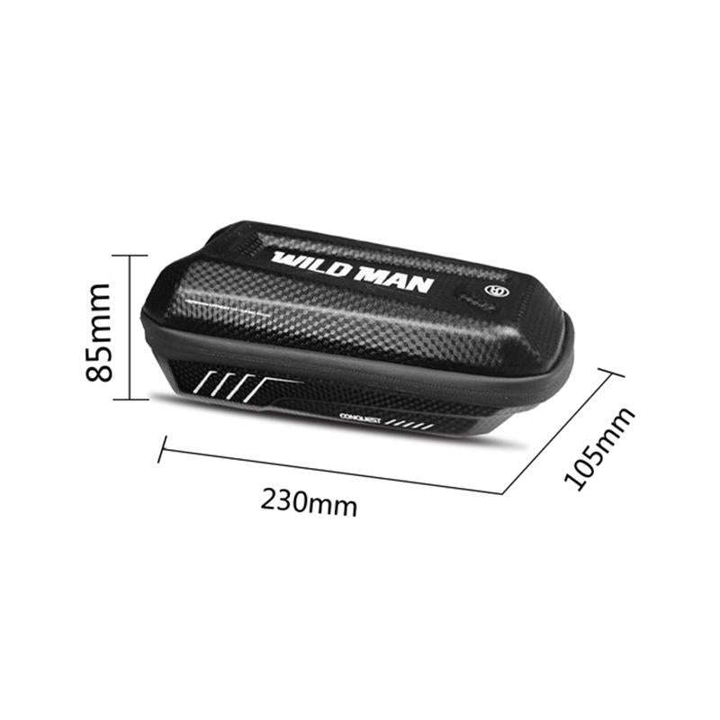 WILD MAN E5 Waterproof Front Bag MTB Large Capacity Bicycle Tube Bag Riding Accessories