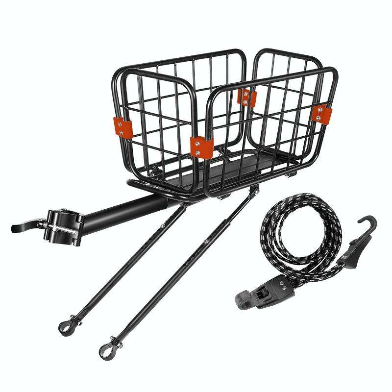 WEST BIKING YP0712030 Bicycle Aluminum Alloy Rack Cart Basket Mountain Bike Back Seat With Basket...