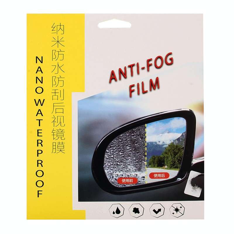 For Audi A4 2009-2016 Car PET Rearview Mirror Protective Window Clear Anti-fog Waterproof Rain Sh...