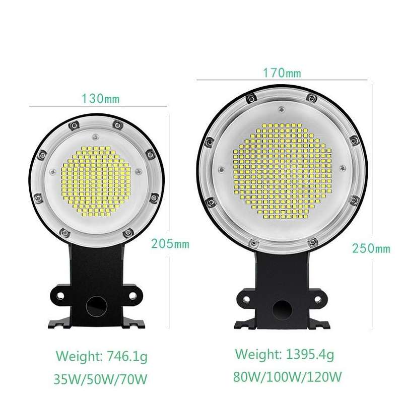 80W LED Outdoor Light Sensing IP65 Waterproof Wall Lamp Garden Courtyard Street Light(White Light)