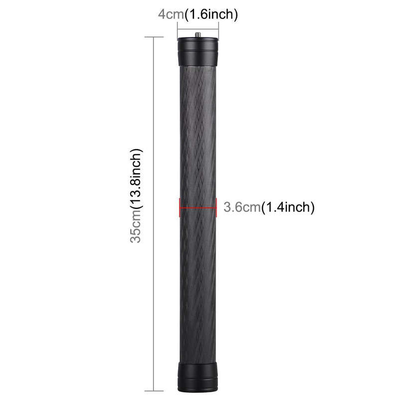 PULUZ Carbon Fiber Extension Monopod Pole Rod Extendable Stick for DJI / MOZA / Feiyu V2 / Zhiyun...
