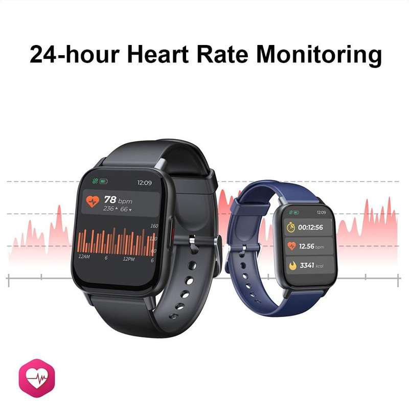 QS16Pro 1.69-Inch Health Monitoring Waterproof Smart Watch, Supports Body Temperature Detection, ...