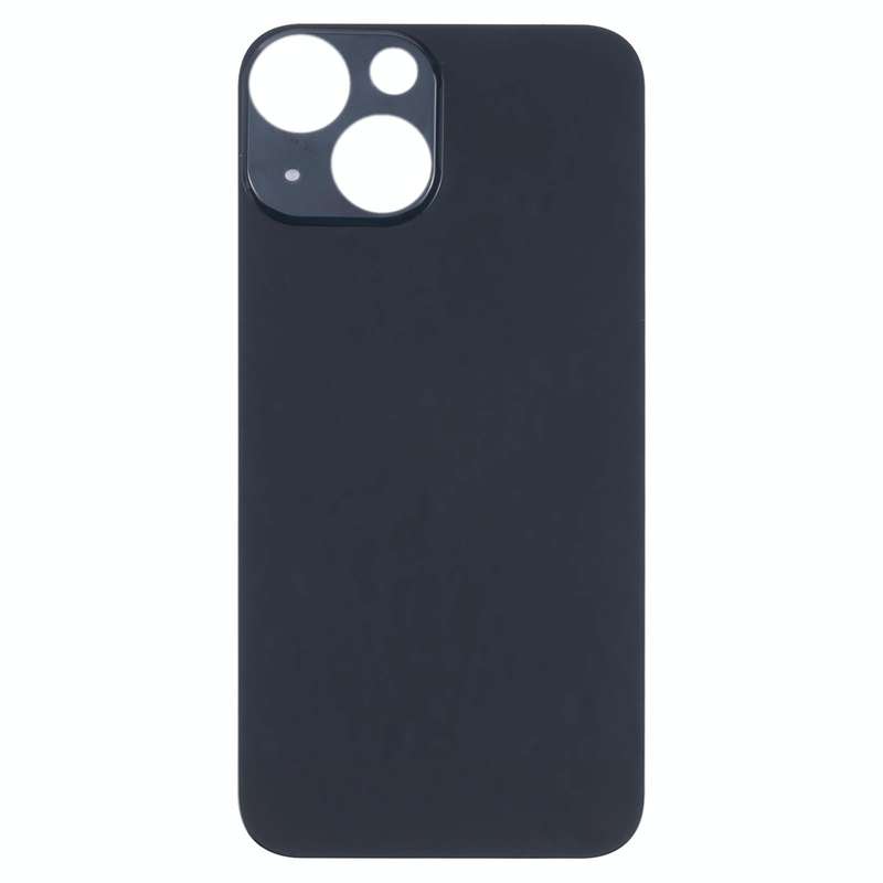 Easy Replacement Big Camera Hole Glass Back Battery Cover for iPhone 13 mini(Black)
