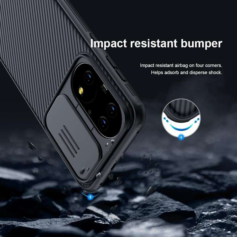 For Huawei P50 NILLKIN Black Mirror Pro Series PC Camshield Full Coverage Dust-proof Scratch Resi...