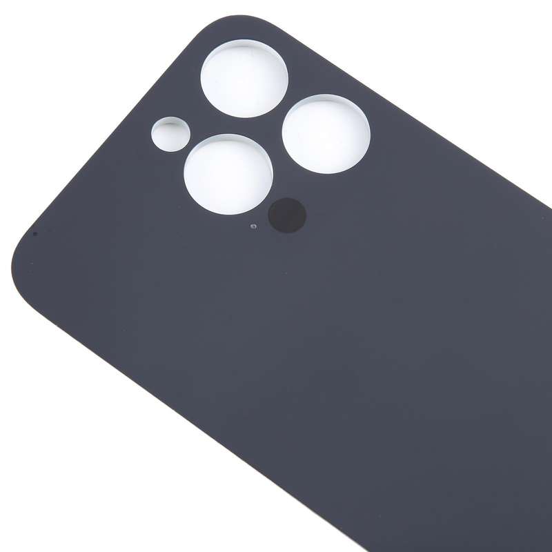 For iPhone 15 Pro Max Easy Replacement Big Camera Hole Glass Back Battery Cover(Titanium)