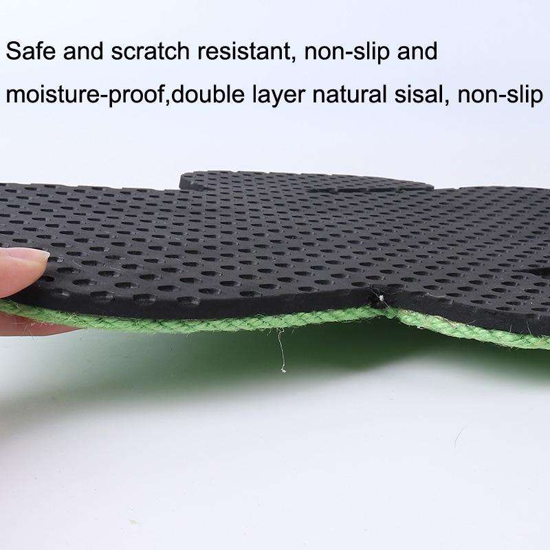 Non-slip and Moisture-proof Scratch Resistant Sisal Cat Scratch Pad(Avocado)