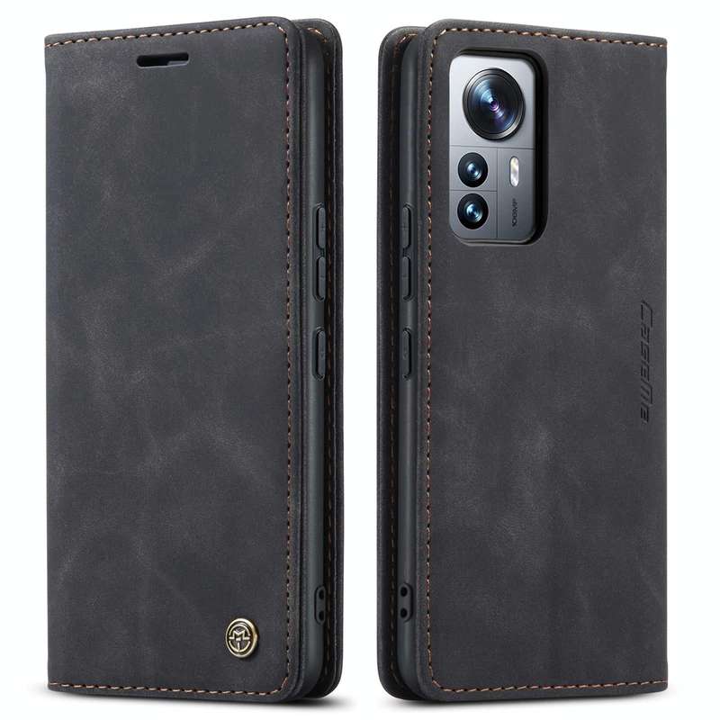 For Xiaomi 12 Lite CaseMe 013 Multifunctional Horizontal Flip Leather Phone Case(Black)