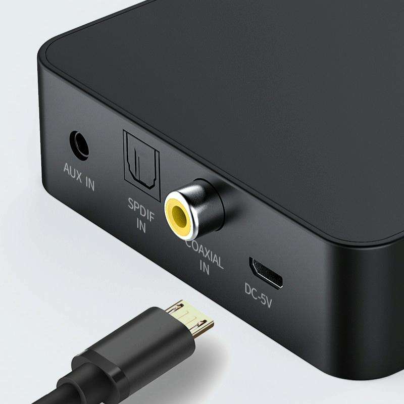 T6 Bluetooth 5.0 Computer TV Transmitter Fiber coaxial AUX Multifunction TF Card HiFI Bluetooth A...