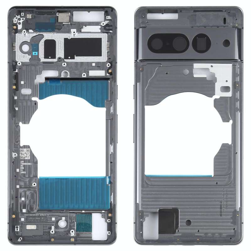 For Google Pixel 7 Front Housing LCD Frame Bezel Plate(Black)