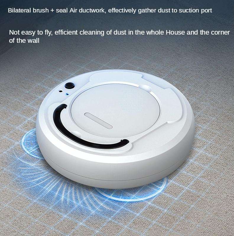 3-in-1 1800pa Smart Cleaning Robot Rechargeable Auto Robotic Vacuum Dry Wet Mopping Cleaner(Gray)
