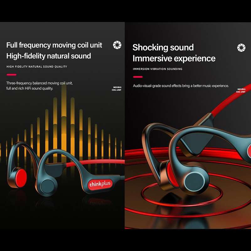 Lenovo X3 Pro Bone Conduction Wireless Bluetooth 5.3 Sports Earphones with Mic(Black)