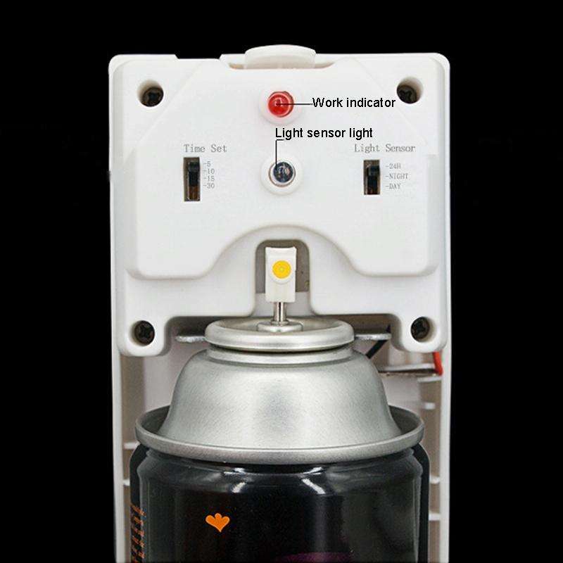 Light Sensitive Automatic Spraying Machine Toilet Fragrance Aromatherapy(White)
