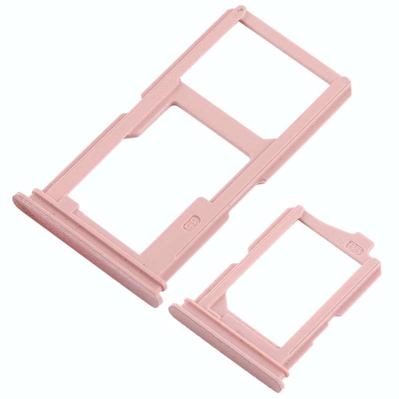 For Vivo Y66 2 x SIM Card Tray + Micro SD Card Tray (Rose Gold)