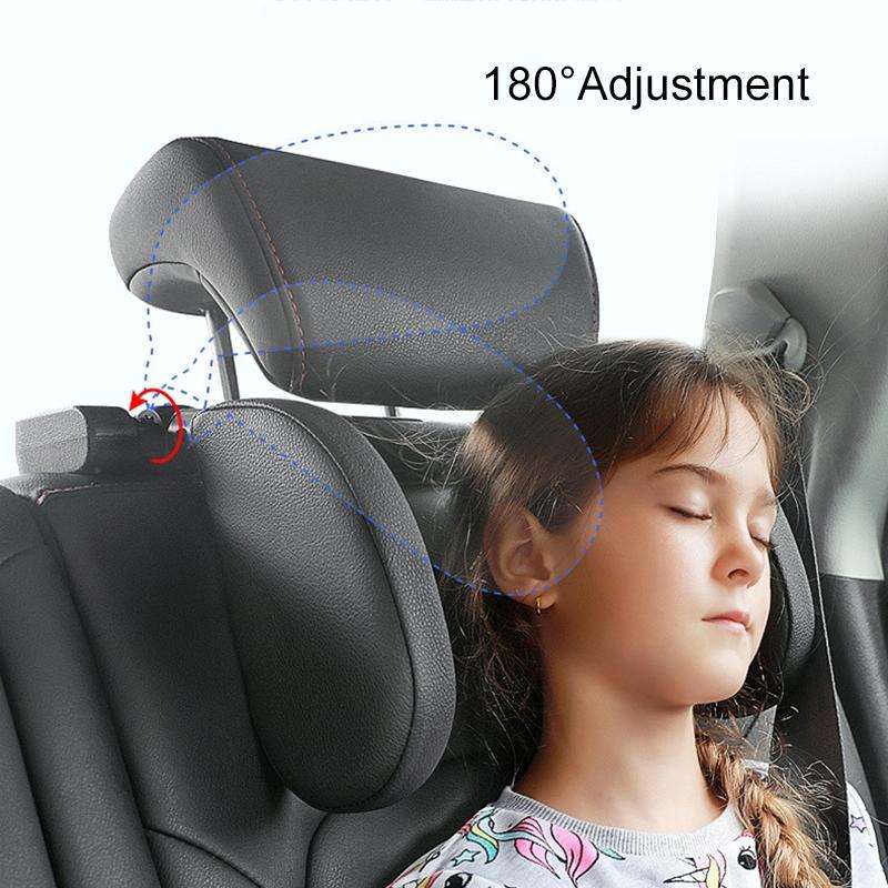 A02 Adjustable Car Auto U-shaped Memory Foam Neck Rest Cushion Seat Pillow(Black)