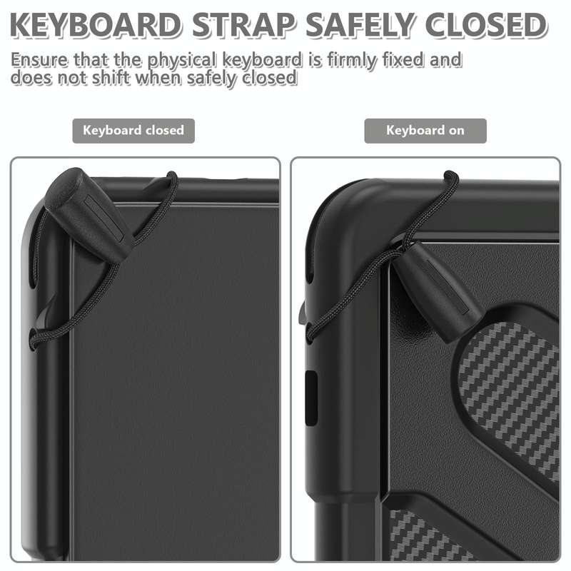 For Samsung Galaxy S8 Ultra / X900 Rotary Grab TPU + PC Tablet Case(Black)