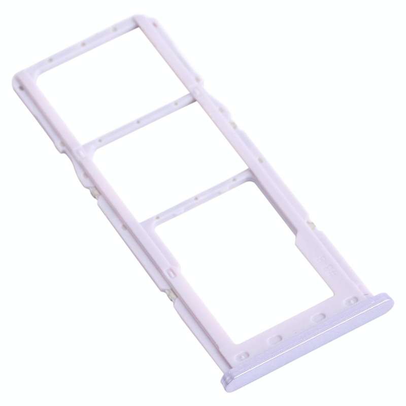 For Samsung Galaxy A22 SM-A225 SIM Card Tray + SIM Card Tray + Micro SD Card Tray (Purple)