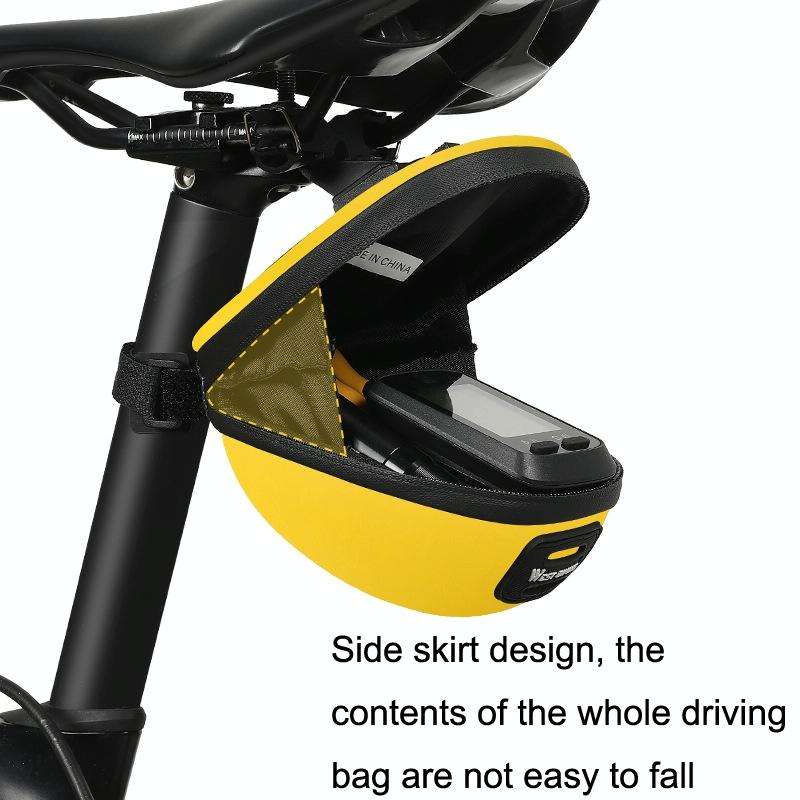 WEST BIKING Bicycle Mini Hardshell Tail Bag Saddle Bag(Black)