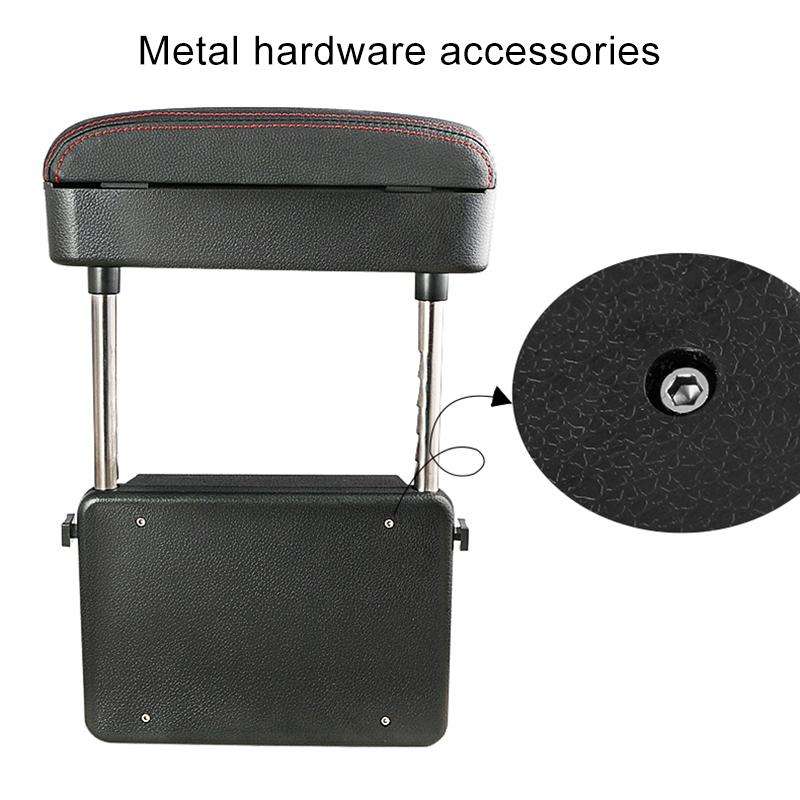 Universal Car Wireless Qi Standard Charger PU Leather Wrapped Armrest Box Cushion Car Armrest Box...