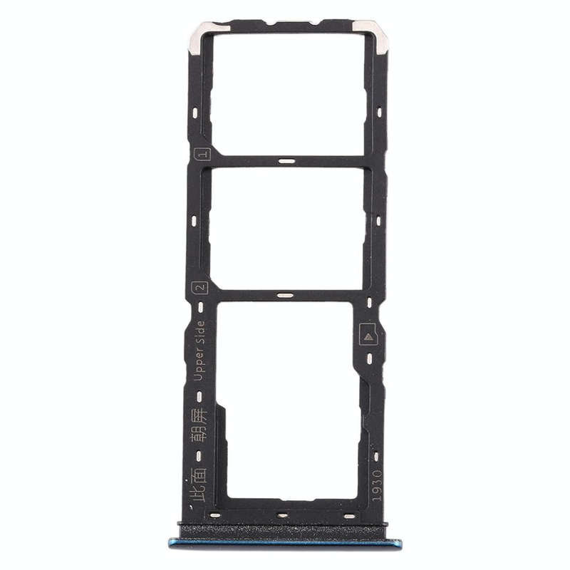 For vivo Y3 SIM Card Tray + SIM Card Tray + Micro SD Card Tray (Dark Blue)