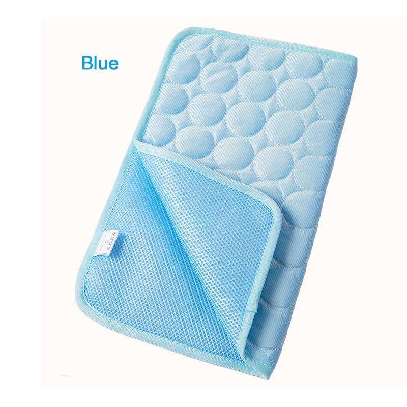 SFB104 Summer Cooling Mats Blanket Ice Pet Dog Cat Bed Mats, Size:70x56cm(Blue)