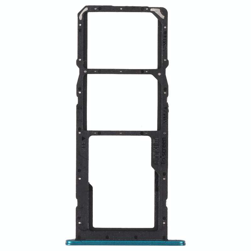 SIM Card Tray + SIM Card Tray + Micro SD Card Tray for Huawei Enjoy 20 SE 4G(Green)